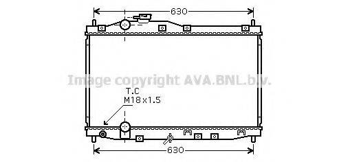 Радиатор, охлаждение двигателя HD2171 AVA QUALITY COOLING