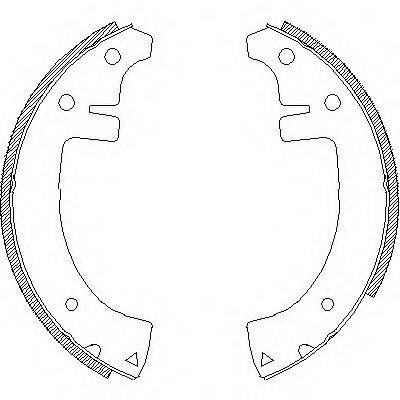 Комплект тормозных колодок Z4653.00 WOKING