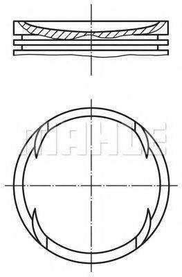 Поршень 082 69 00 MAHLE ORIGINAL