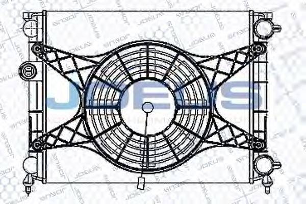 Радиатор, охлаждение двигателя RA0390041 JDEUS