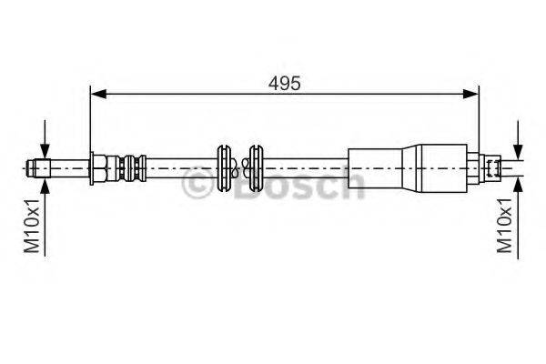 Тормозной шланг 1 987 481 005 BOSCH