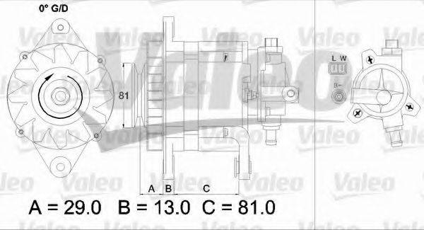 Генератор 437180 VALEO