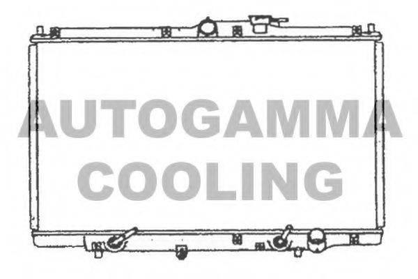 Радиатор, охлаждение двигателя 102121 AUTOGAMMA