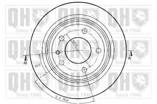 Тормозной диск BDC3295 QUINTON HAZELL