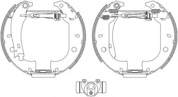 Комлект тормозных накладок 8DB 355 004-421 HELLA