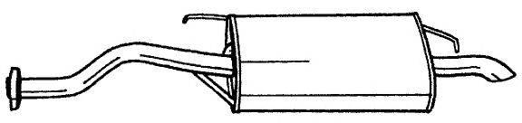 Глушитель выхлопных газов конечный