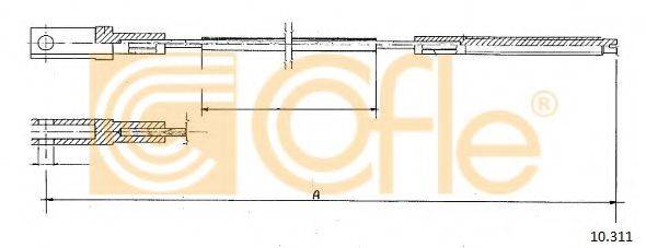 Трос, управление сцеплением 10.311 COFLE