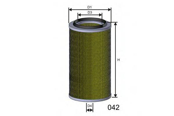 Фильтр воздушный R868 MISFAT