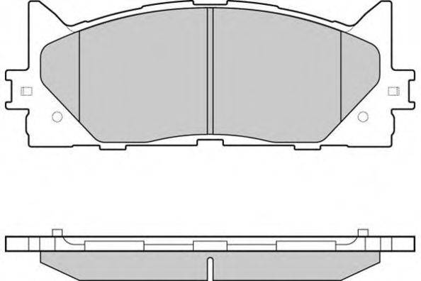 Комплект тормозных колодок, дисковый тормоз 12-1253 E.T.F.