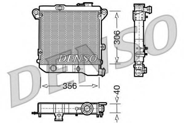 Радиатор, охлаждение двигателя DRM04001 DENSO