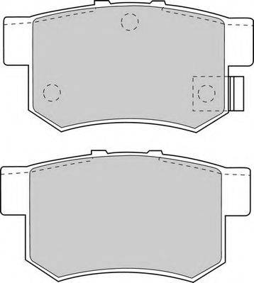 Комплект тормозных колодок, дисковый тормоз DBP260956 DURON