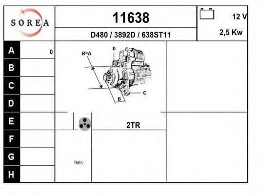 Стартер 11638 EAI