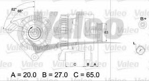 Генератор 437313 VALEO