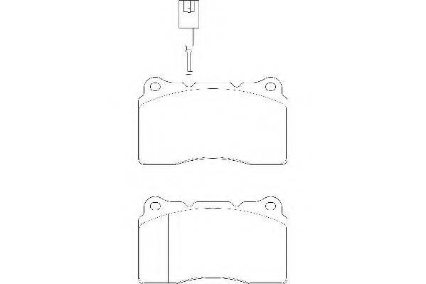 Комплект тормозных колодок, дисковый тормоз WBP23092A WAGNER