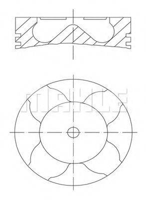 Поршень 083 18 01 MAHLE ORIGINAL