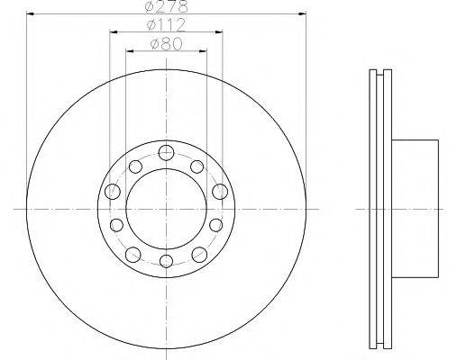 Тормозной диск MDC252 MINTEX