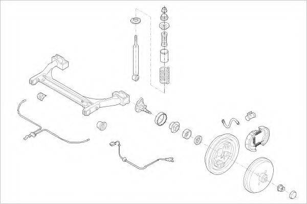 Подвеска колеса VW-03931-R DELPHI