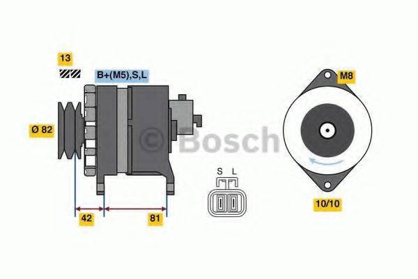 Генератор 0 986 080 170 BOSCH