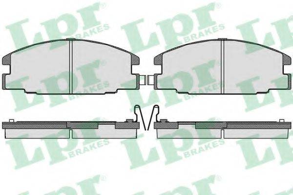 Комплект тормозных колодок, дисковый тормоз 05P544 LPR