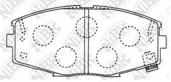 Комплект тормозных колодок PN1141 NiBK