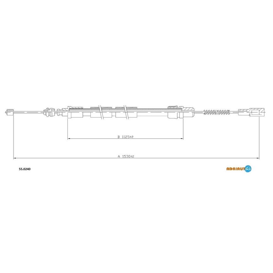 Трос стояночного тормоза 55.0240 ADRIAUTO