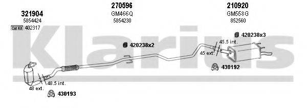 Система выпуска ОГ 391473E KLARIUS