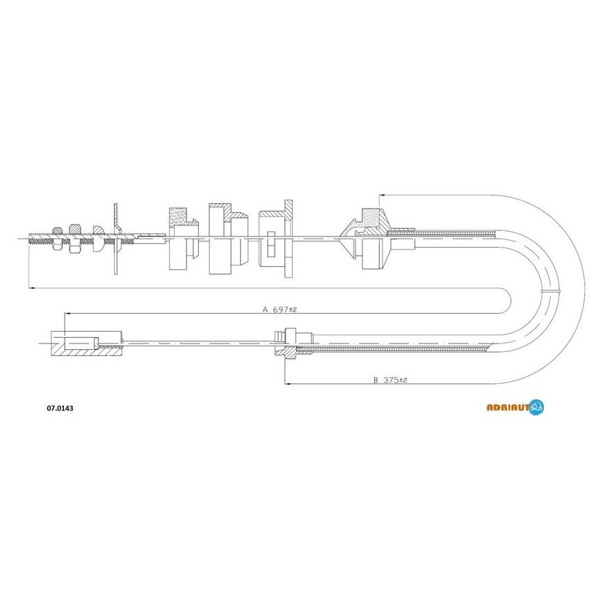 Тросик сцепления Adriauto