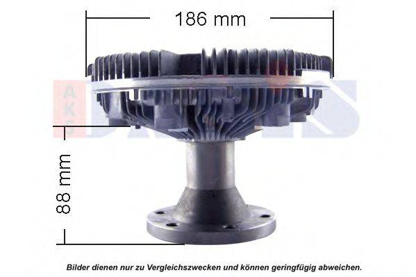 Сцепление, вентилятор радиатора 268280N AKS DASIS