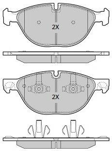 Комплект тормозных колодок, дисковый тормоз FBP-1928 FREMAX