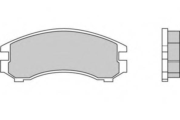 Комплект тормозных колодок, дисковый тормоз 12-0441 E.T.F.