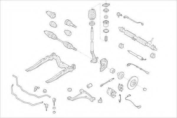 Подвеска колеса OPEL-03877-F DELPHI