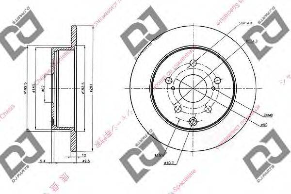 Тормозной диск BD1428 DJ PARTS