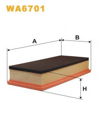 Фильтр воздушный WA6701 WIX FILTERS