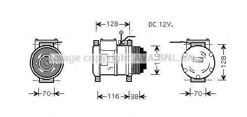 Компрессор, кондиционер IVAK074 AVA QUALITY COOLING