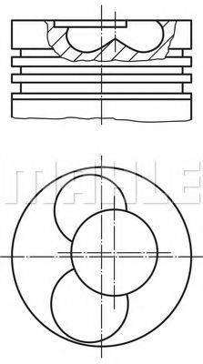 Поршень 030 86 01 MAHLE ORIGINAL