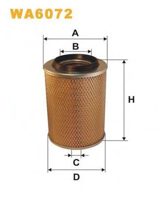 Фильтр воздушный WA6072 WIX FILTERS