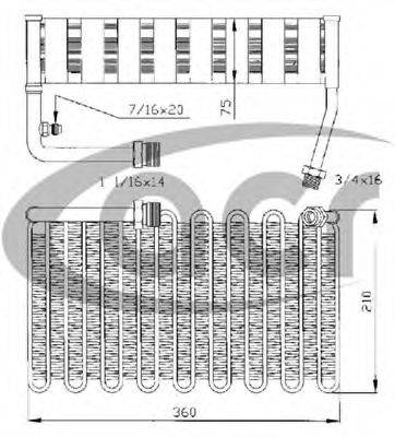 Испаритель, кондиционер 310101 ACR