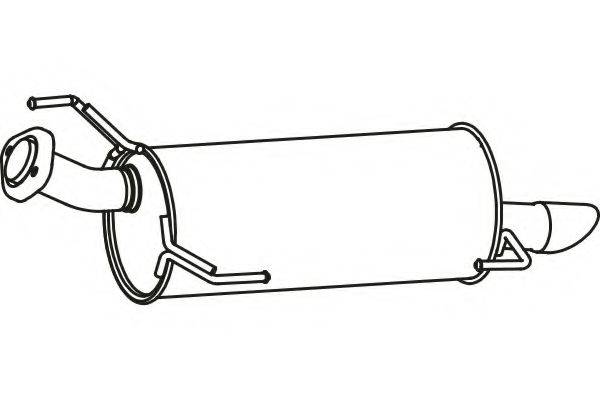 Глушитель выхлопных газов конечный P41004 FENNO
