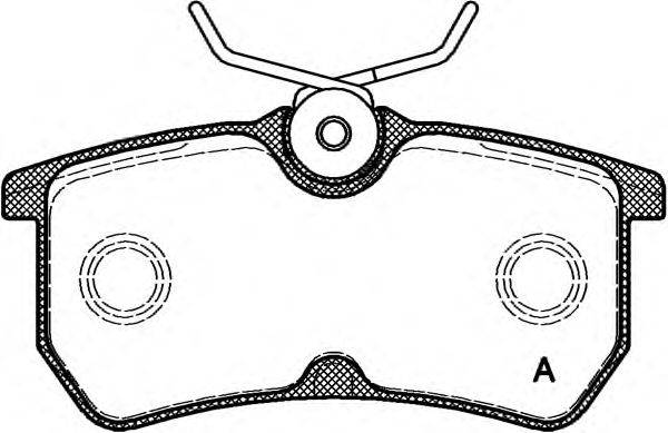 Комплект тормозных колодок, дисковый тормоз BPA0693.00 OPEN PARTS