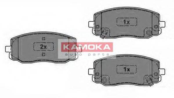 Комплект тормозных колодок, дисковый тормоз JQ1013772 KAMOKA