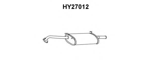 Глушитель выхлопных газов конечный HY27012 VENEPORTE