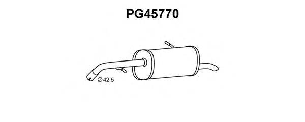 Глушитель выхлопных газов конечный PG45770 VENEPORTE