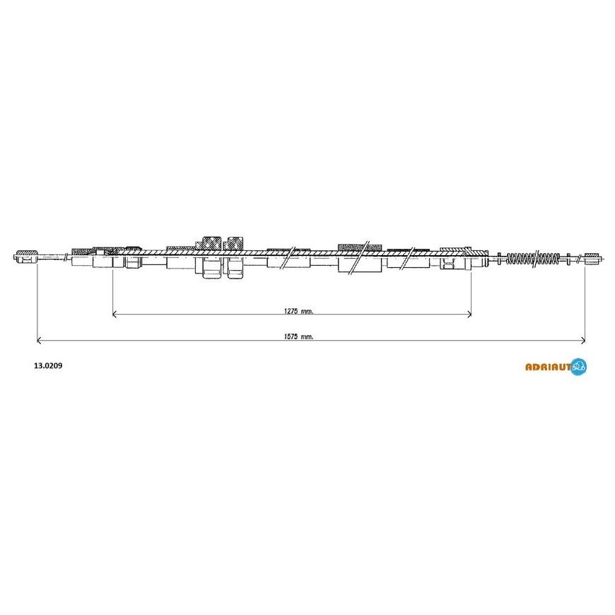Тросик стояночного тормоза Adriauto