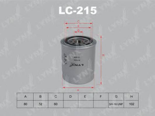 Фильтр масляный LC-215 LYNXauto