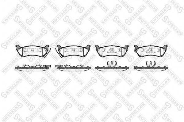 Комплект тормозных колодок 709 001B-SX STELLOX