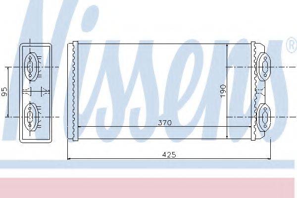 Теплообменник, отопление салона 71925 NISSENS