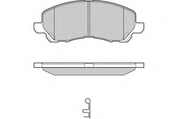 Комплект тормозных колодок, дисковый тормоз 12-1080 E.T.F.