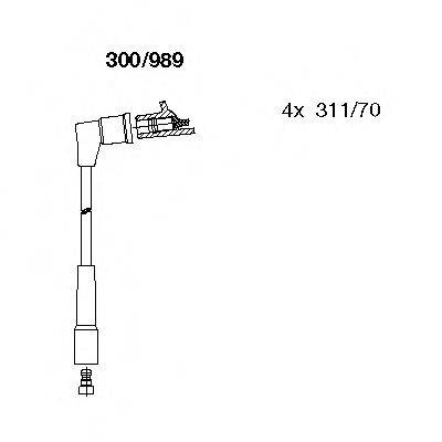 Комплект проводов зажигания 300/989 BREMI