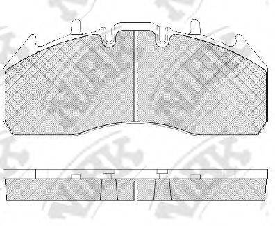 Комплект тормозных колодок PN0451 NiBK