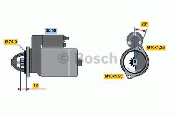 Стартер 0 986 014 531 BOSCH